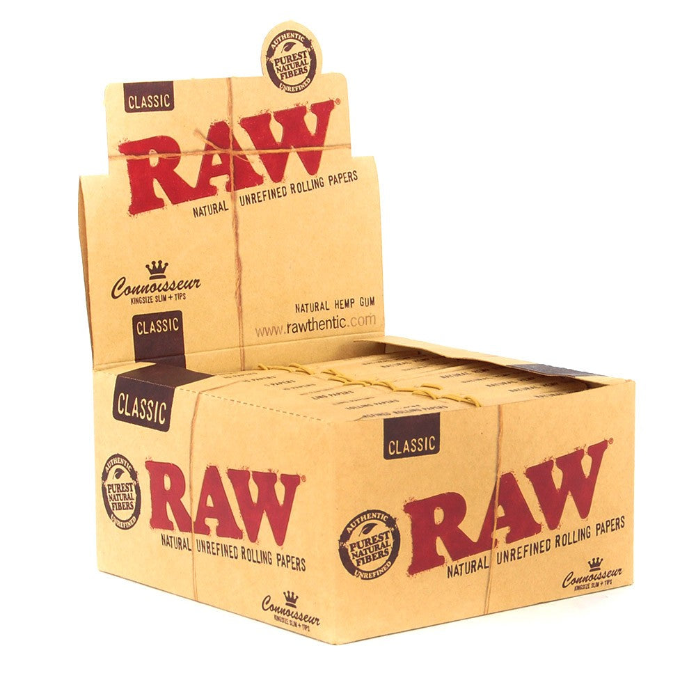 RAW CONNOISSEUR KING SIZE SLIM CARTINE & FILTRI - 24 LIBRETTI