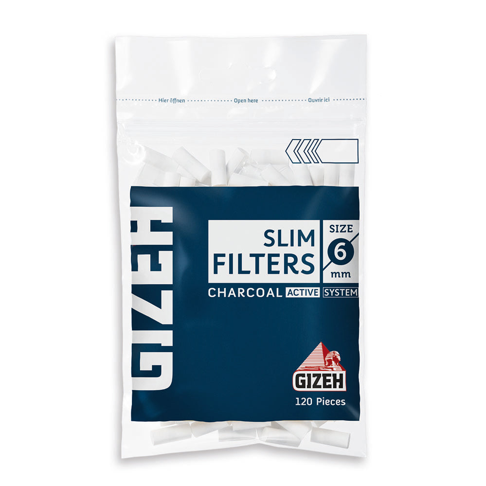 GIZEH FILTRI SLIM CARBONE ATTIVO 6 MM - 20 BUSTE