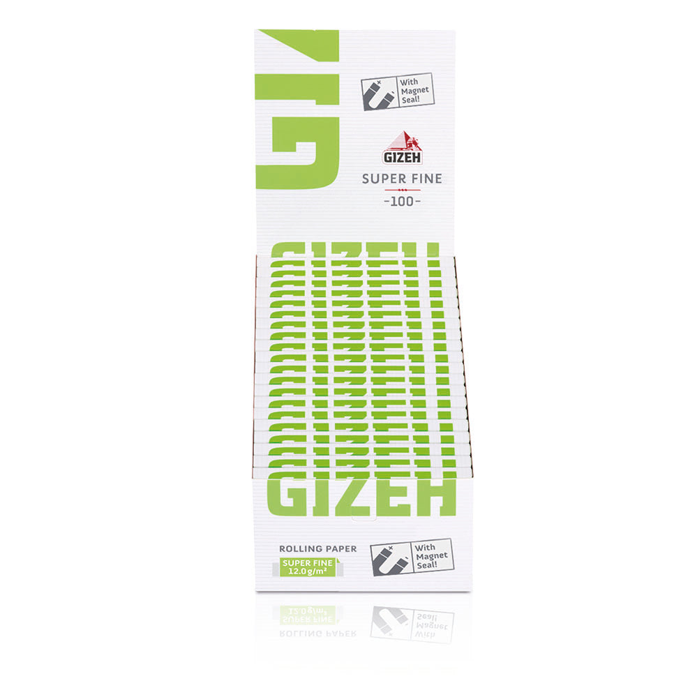 GIZEH CARTINE MAGNETICHE SUPERFINE VERDI - 20 LIBRETTI