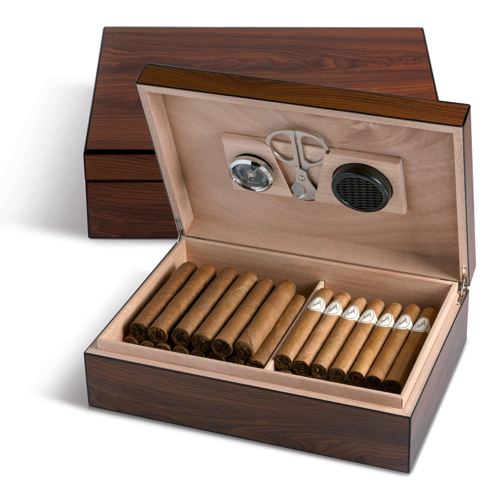 HUMIDOR 25 & FORBICI MARRONE