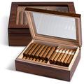HUMIDOR 25 VETRO MARRONE