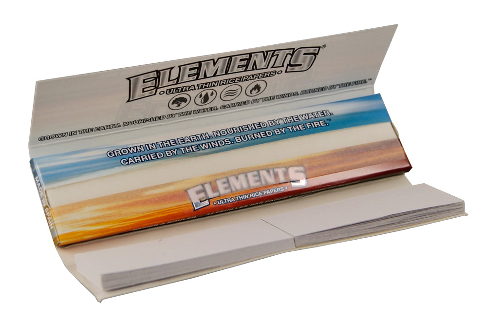 ELEMENTS CONNOISSEUR CARTINE KING SIZE SLIM + TIPS - 24 LIBRETTI