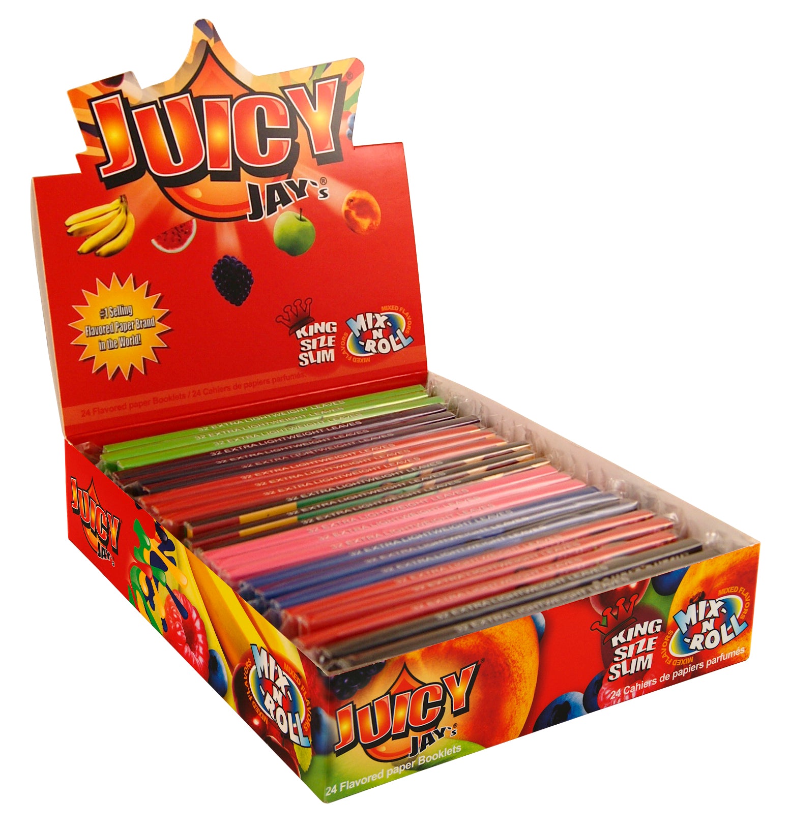 JUICY JAY'S CARTINE KING SIZE MIX'N'ROLL - 24 LIBRETTI