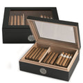 HUMIDOR 25 VETRO BLACK
