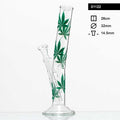 BONG TRASPARENTE FOGLIE MARIA 26 CM