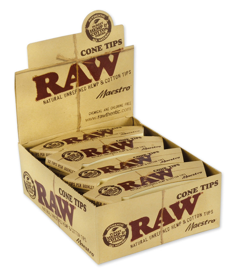 RAW FILTRI IN CARTA CONICI MAESTRO PERFORATI 9 CM - 24 FILTRI
