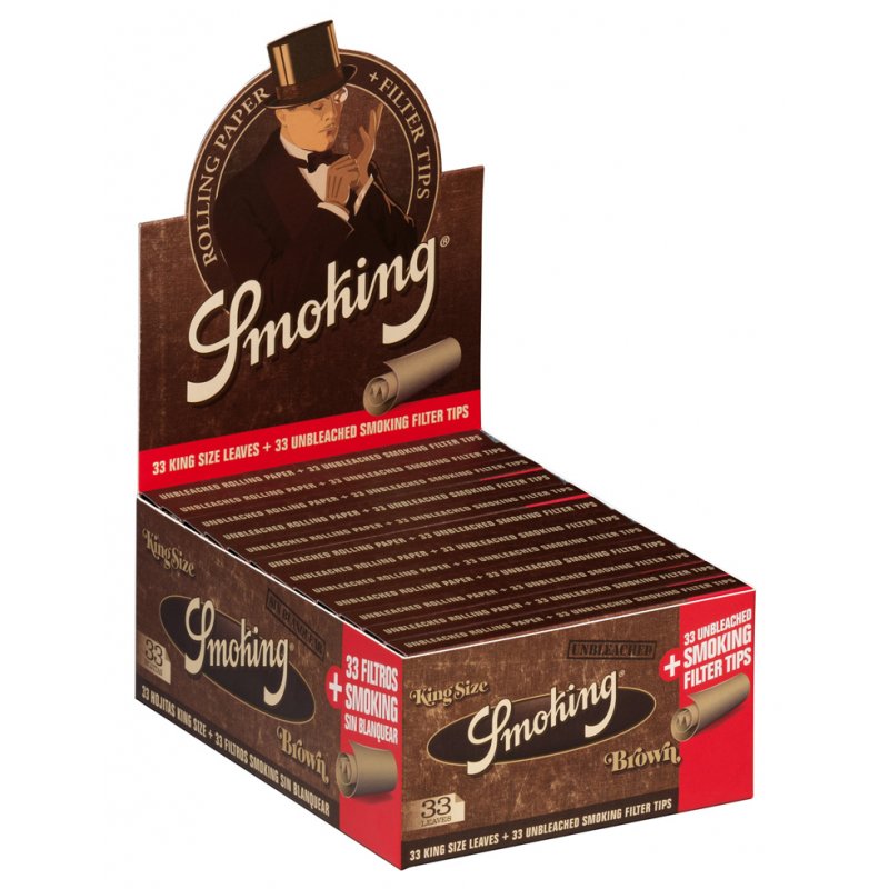 SMOKING CARTINE BROWN KING SIZE + FILTRI - 24 LIBRETTI