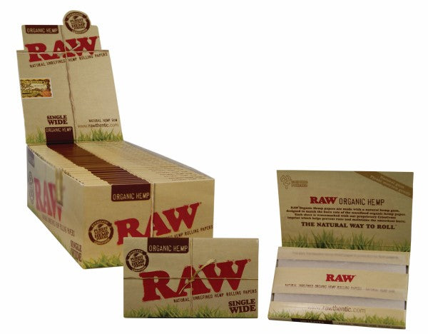 RAW ORGANIC HEMP SINGLE WIDE DOUBLE - 25 LIBRETTI