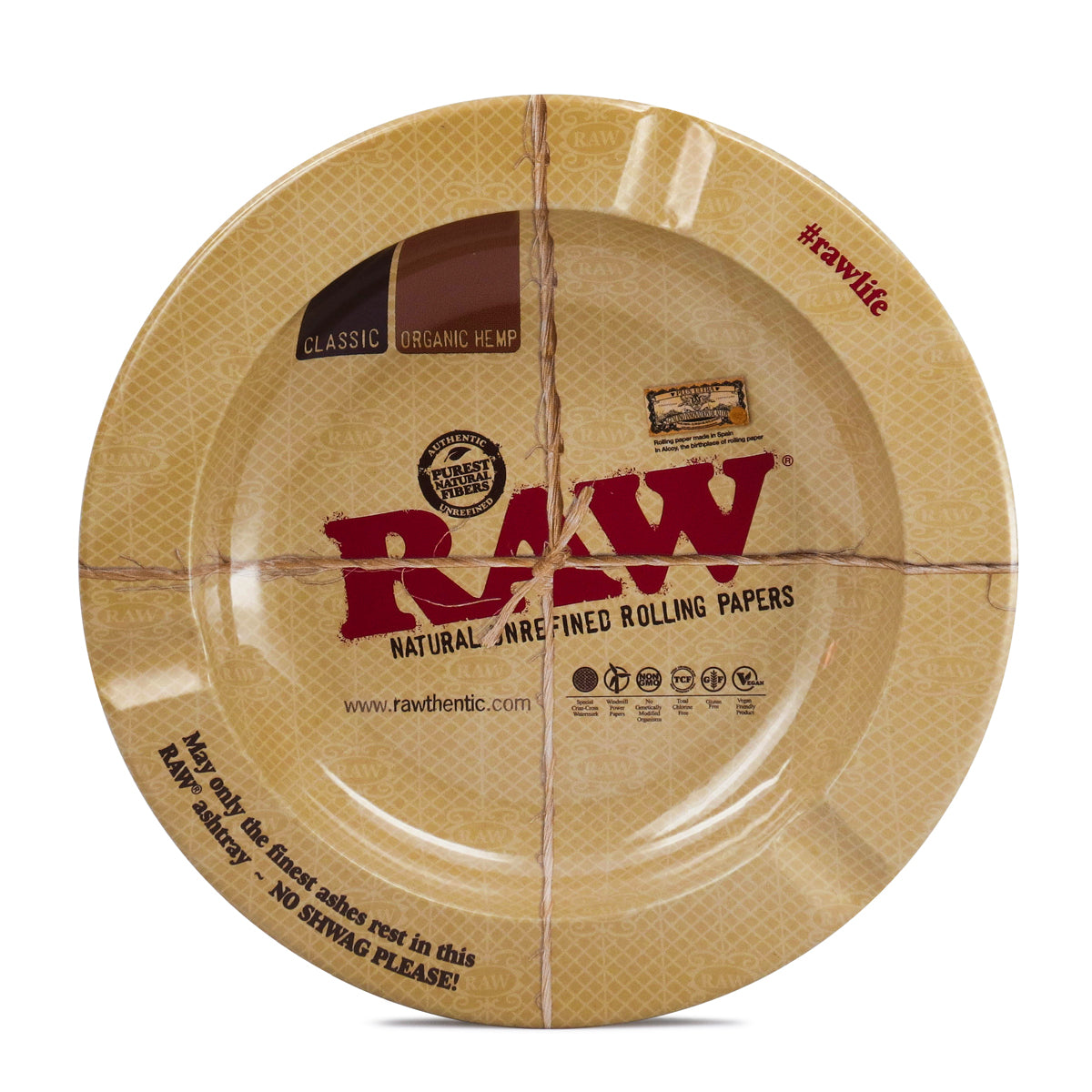 RAW POSACENERE IN METALLO ROTONDO CM 14