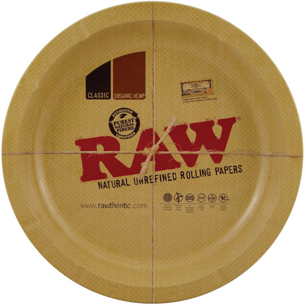 RAW VASSOIO PER ROLLARE IN METALLO ROTONDO CM 30,5