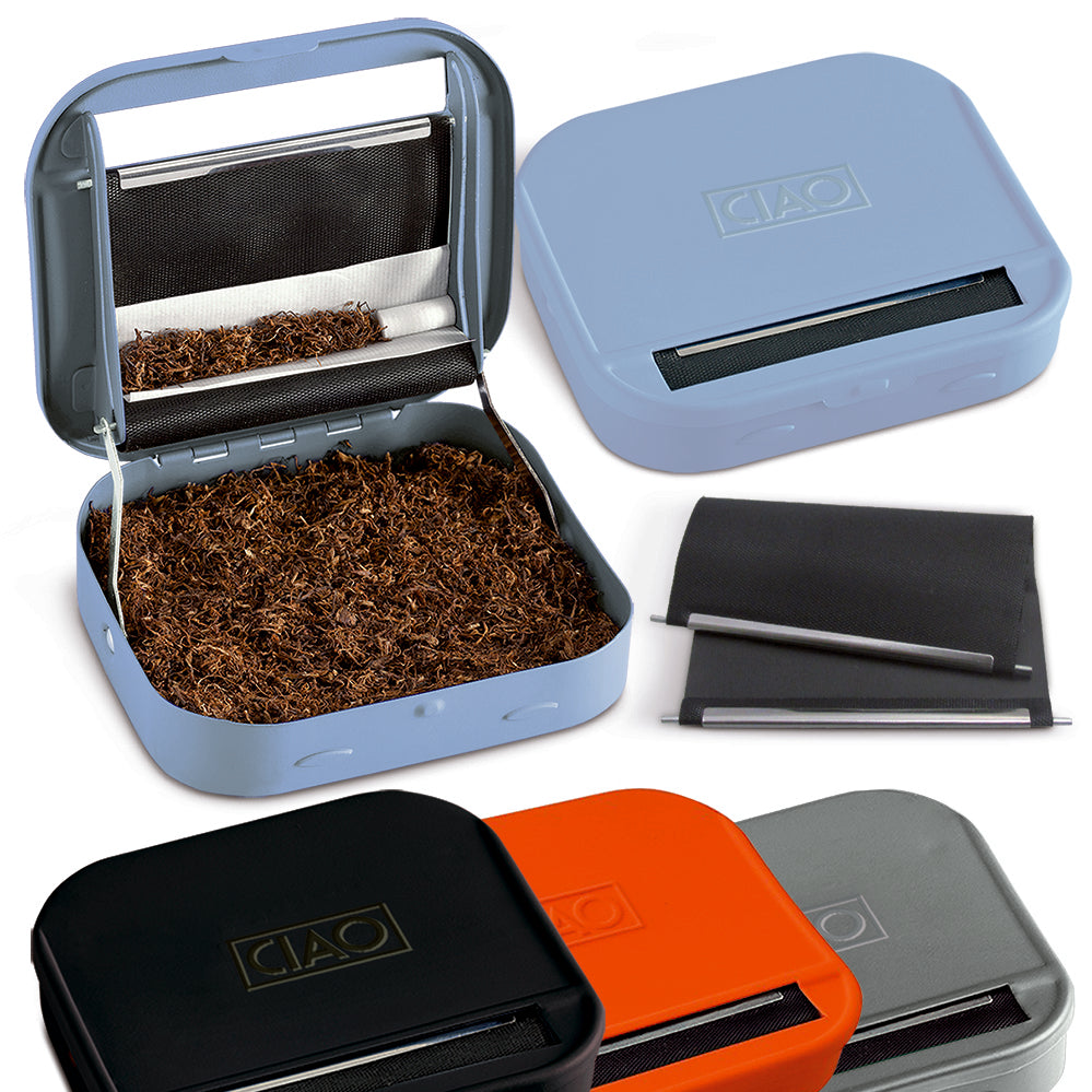 CIAO MACCHINETTA PORTATABACCO METALLO CON TELO - 8 PZ