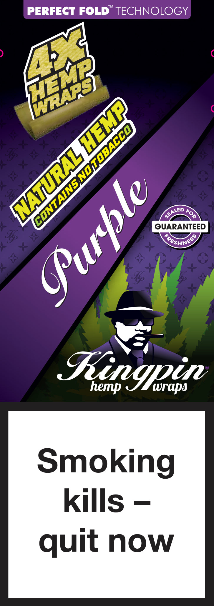 KINGPIN 4X BLUNT IN CANAPA PURPLE 25/BOX