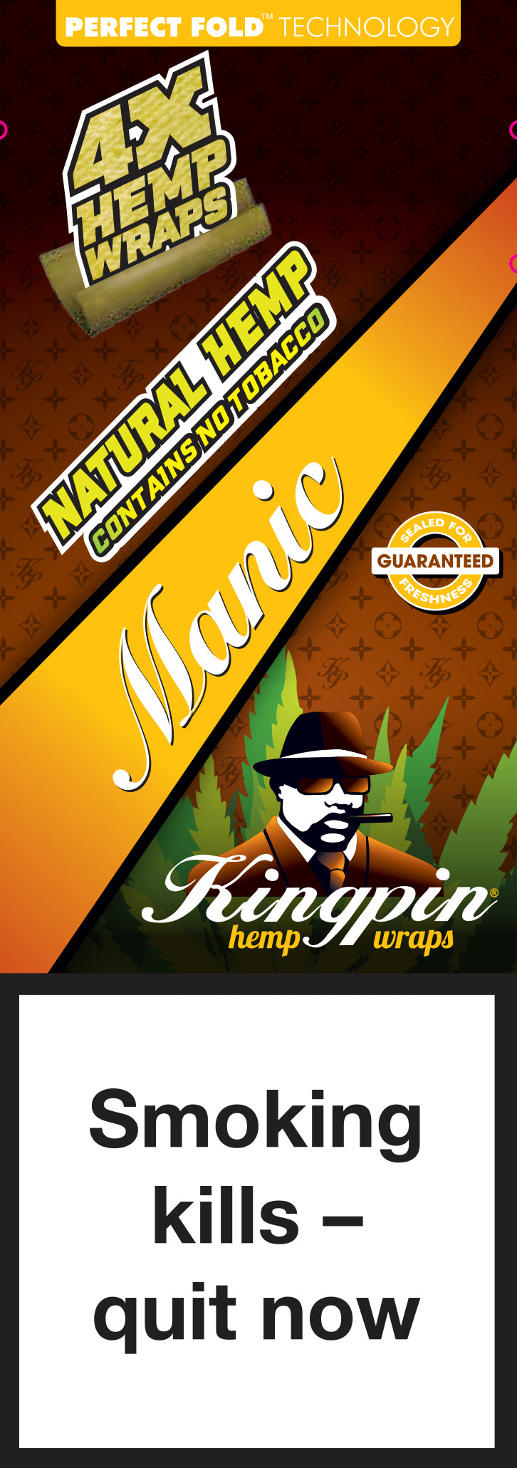 KINGPIN 4X BLUNT IN CANAPA MANIC 25/BOX
