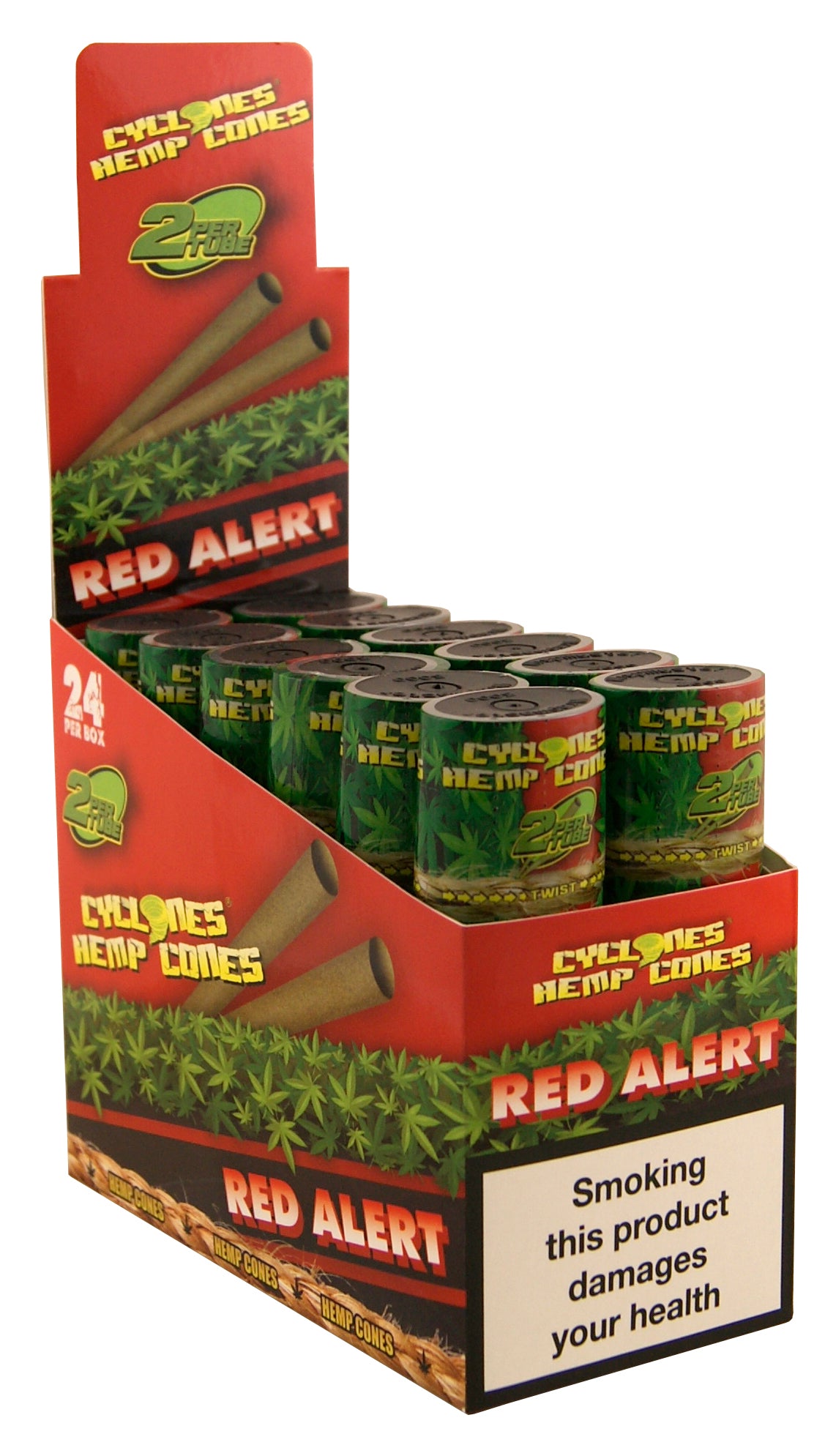 CYCLONES 2X  BLUNT IN CANAPA RED 12/BOX