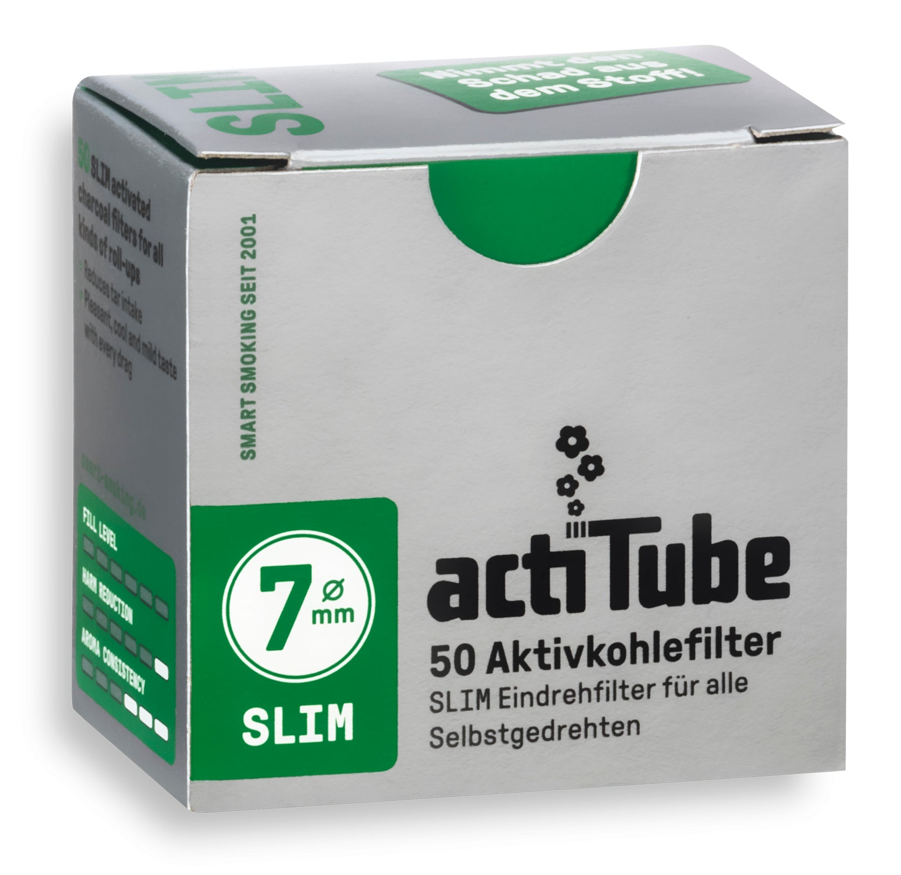 ACTITUBE FILTRI AL CARBONE 7 MM - 10X 50 PZ