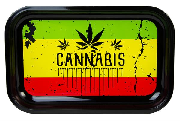 VASSOIETTO PER ROLLARE CANNABIS 28,5X18,5 cm
