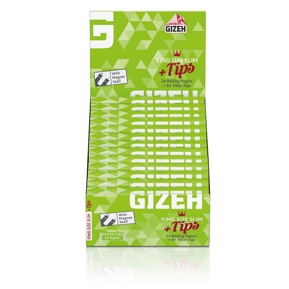 GIZEH CARTINE SUPER FINE KS SLIM + TIPS - 26 LIBRETTI