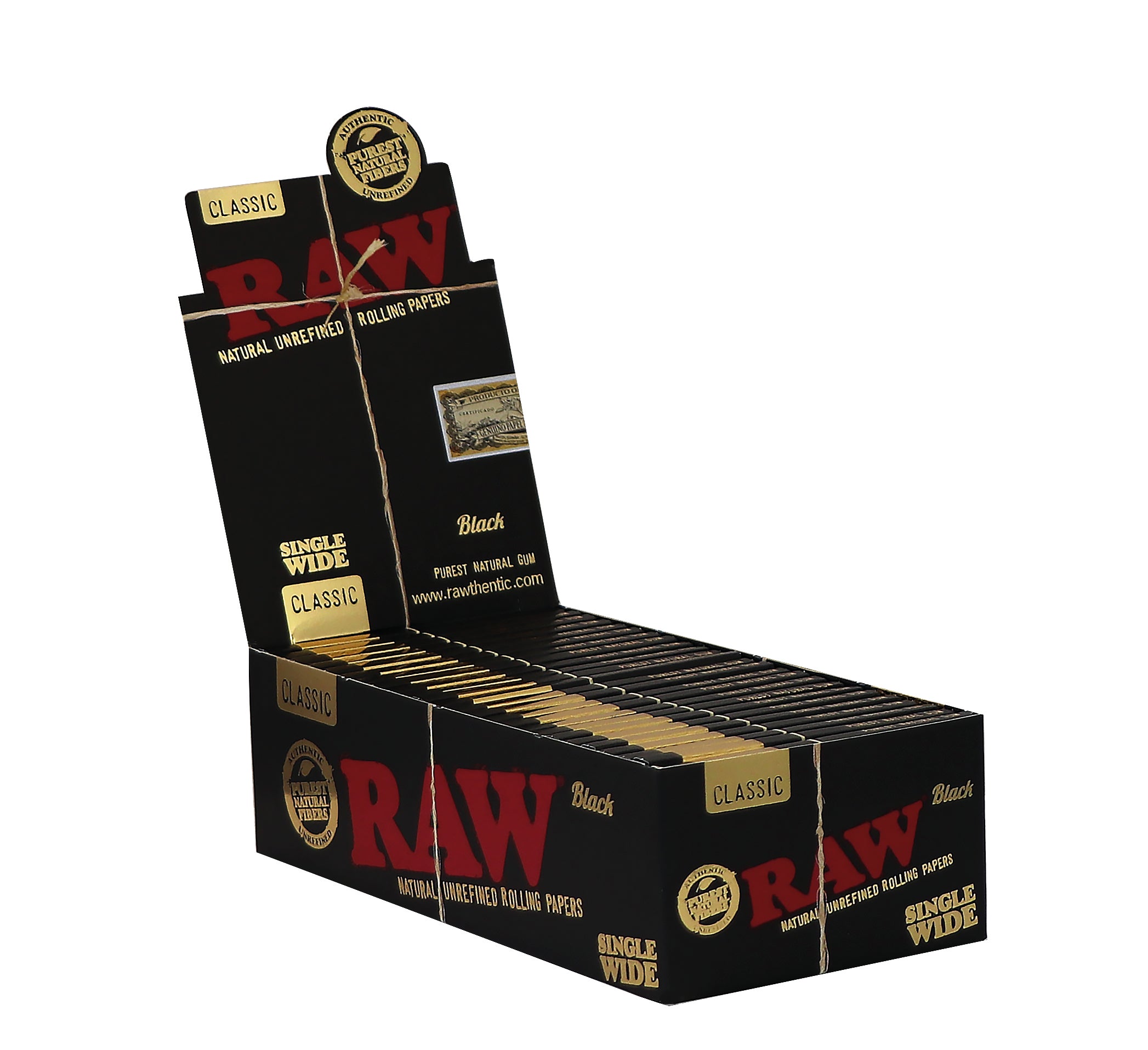 RAW BLACK REGULAR DOPPIA - 25 LIBRETTI