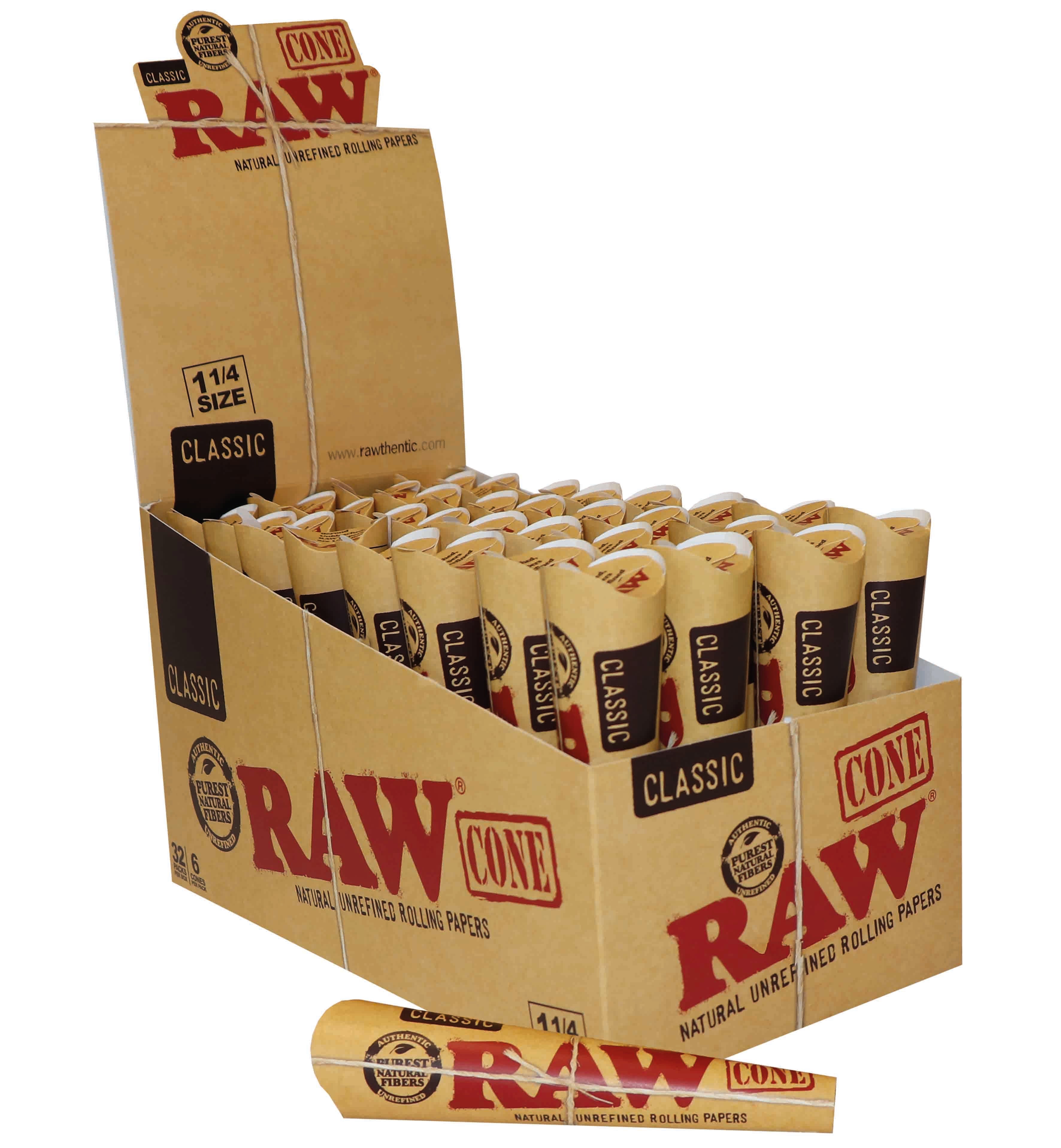 RAW CONI PRE-ROLLATI REGULAR - 32X6 PZ