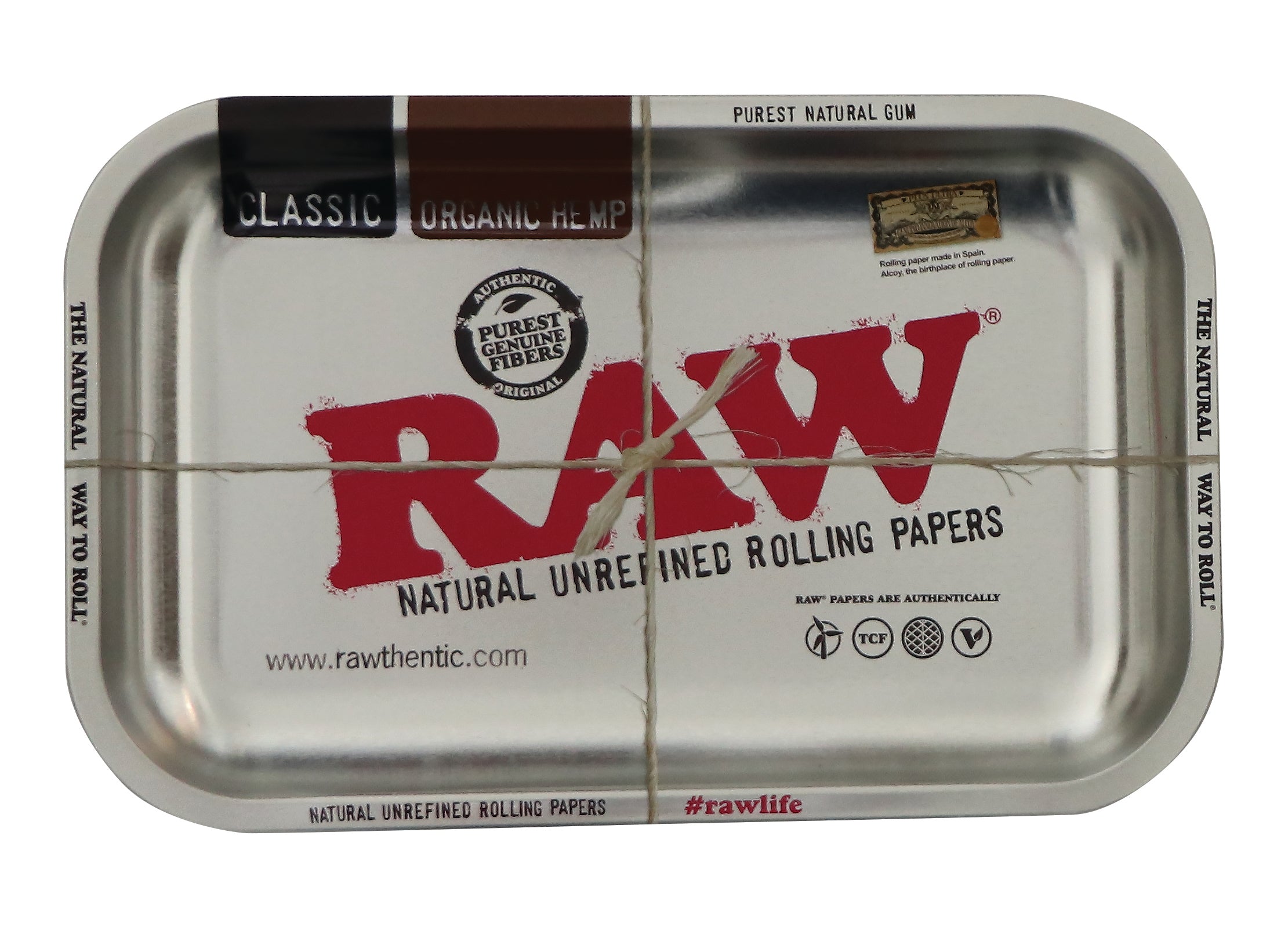 RAW VASSOIO ORIGINAL IN METALLO SILVER SMALL
