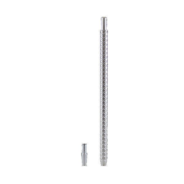 BOCCHINO PER HOSE IN ALLUMINIO PER NARGHILE' 37 CM ROMBO - ARGENTO