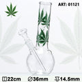 BONG IN VETRO FOGLIA MARIA - 22 CM