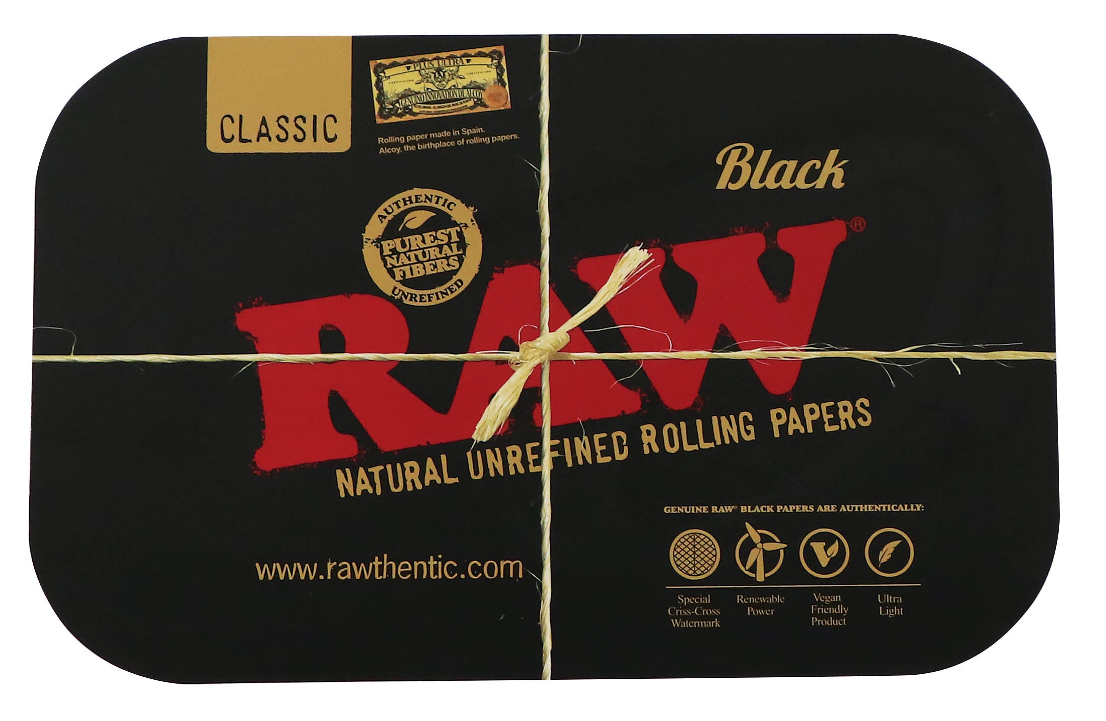 RAW TRAY COVER BLACK SMALL