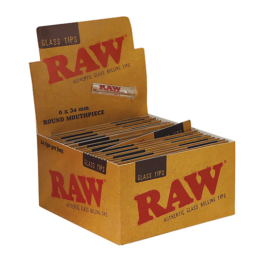 RAW GLASS MOUTHPIECES ROUND - 24 PZ