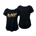 RAW GIRL SHIRT BLACK/GOLD S