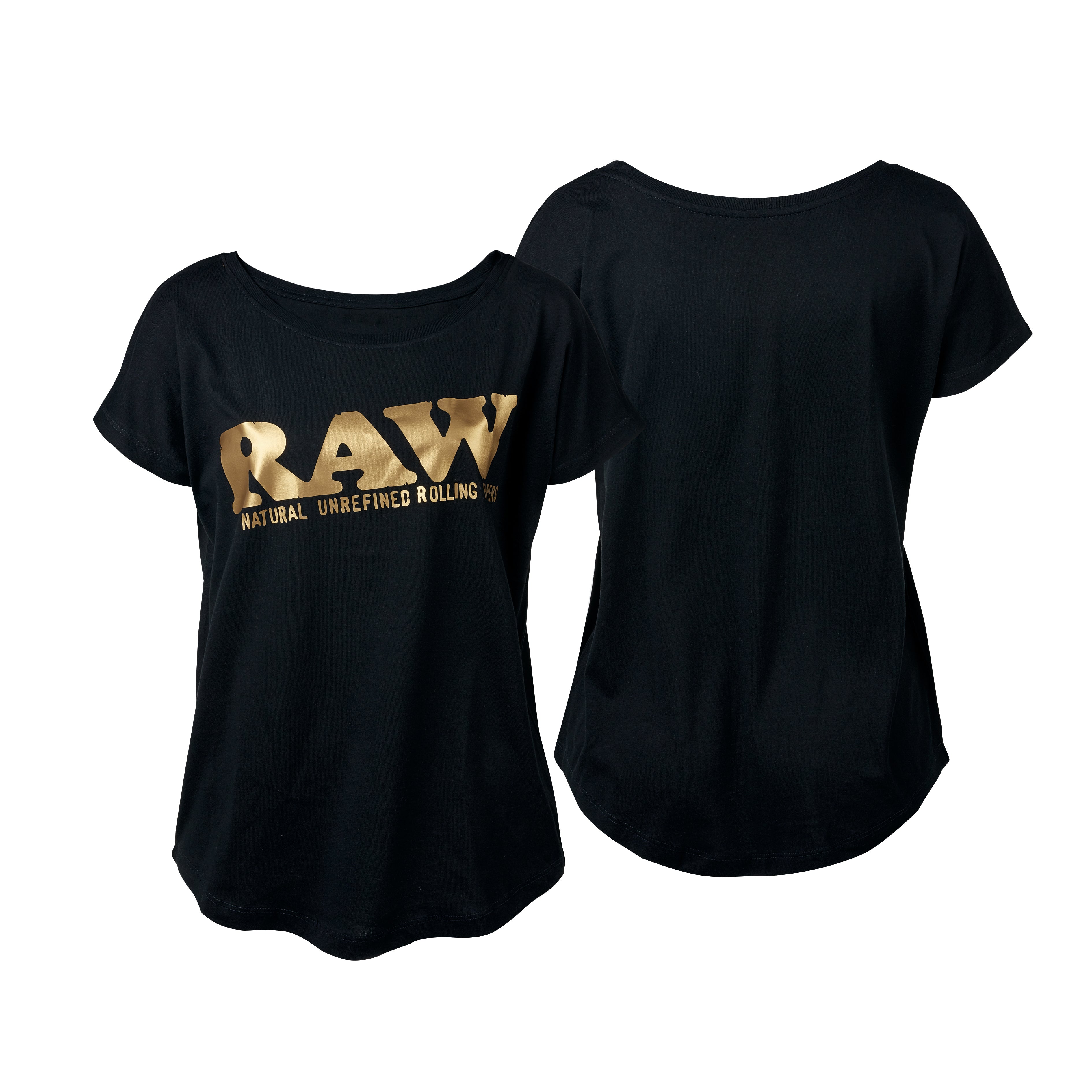 RAW GIRL SHIRT BLACK/GOLD S