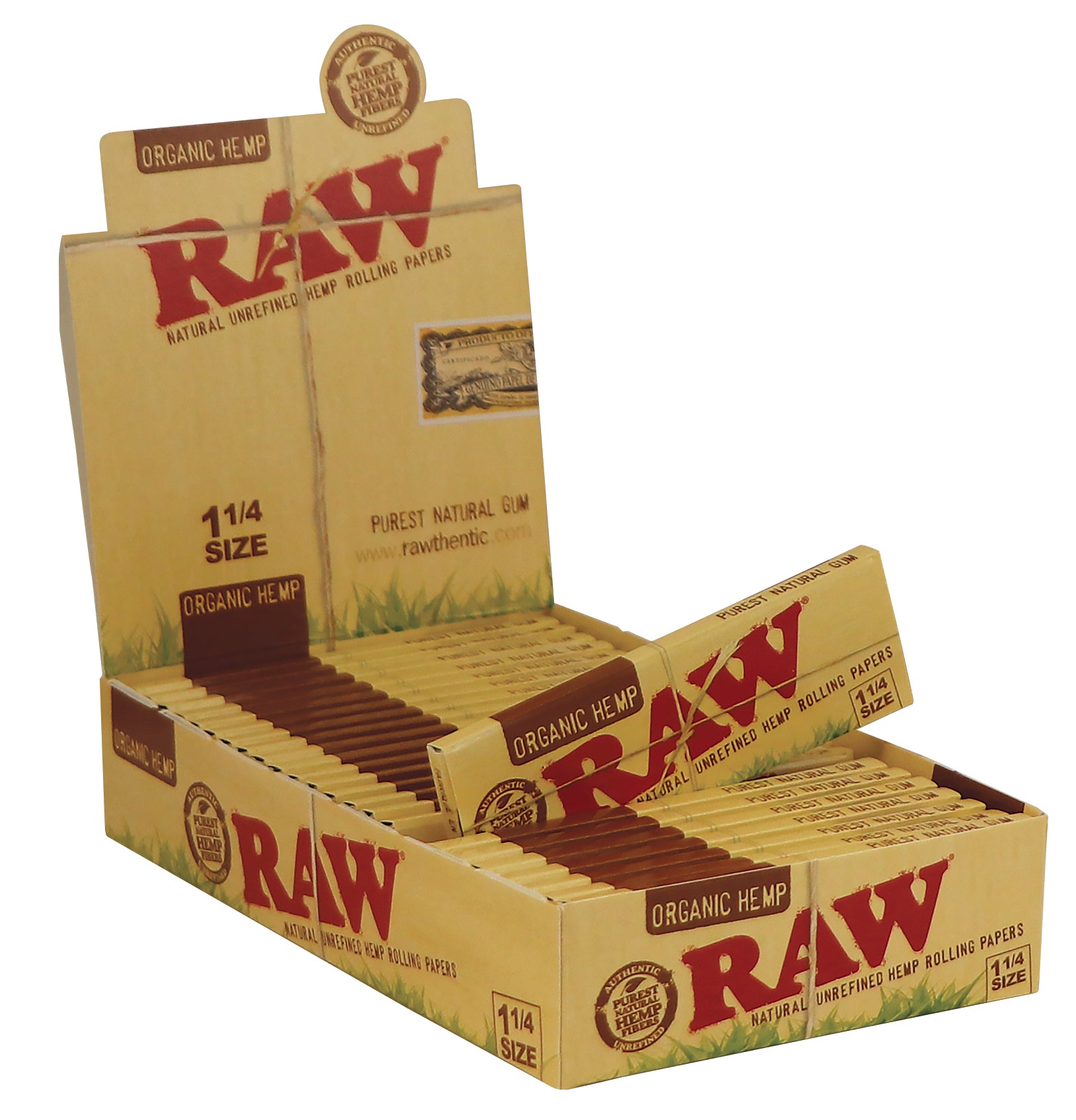 RAW 1 1/4 ORGANIC - 24 LIBRETTI