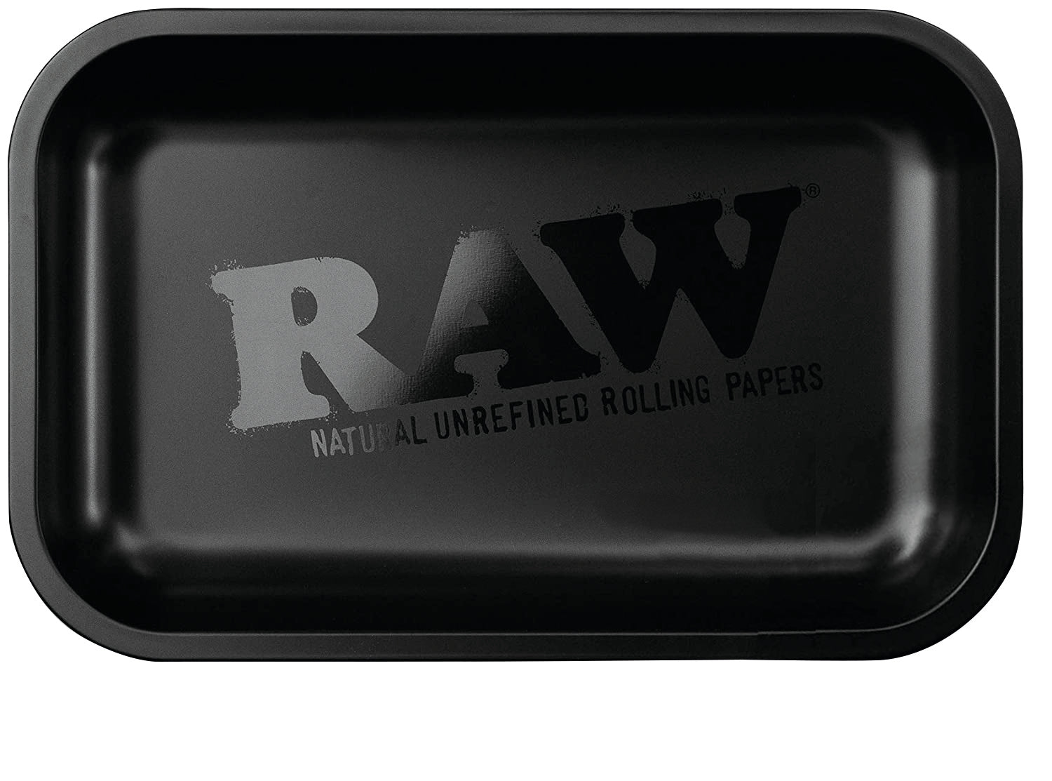 RAW BLACK MATTE METAL ROLLING TRAY