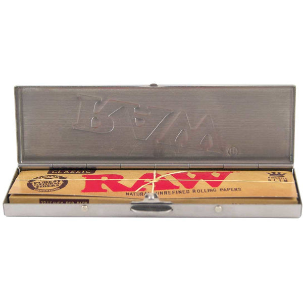 RAW PORTA CARTINE IN METALLO KING SIZE SLIM