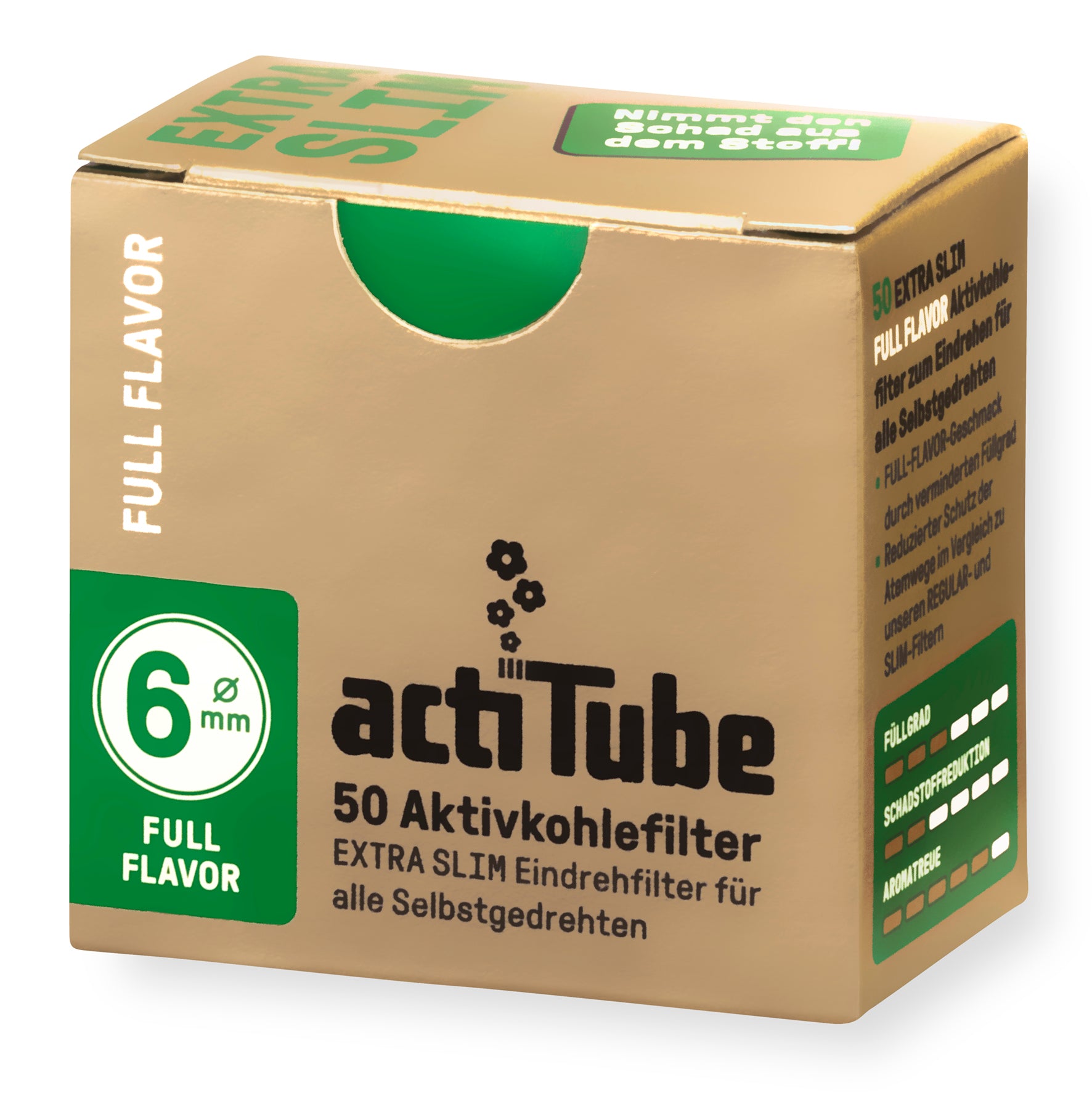 ACTITUBE FILTRI AL CARBONE 6 MM - 10 X 50 PZ