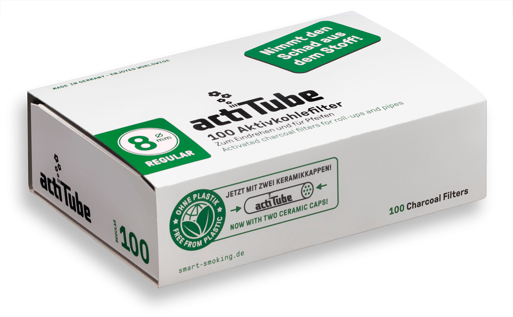 ACTITUBE FILTRI AL CARBONE 8 MM - 10 X 100 PZ