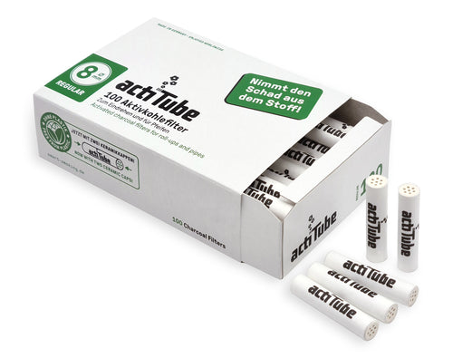 ACTITUBE FILTRI AL CARBONE 8 MM - 10 X 100 PZ