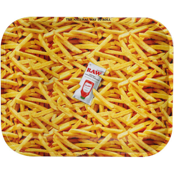 RAW FRENCH FRIES ROLLING TRAY