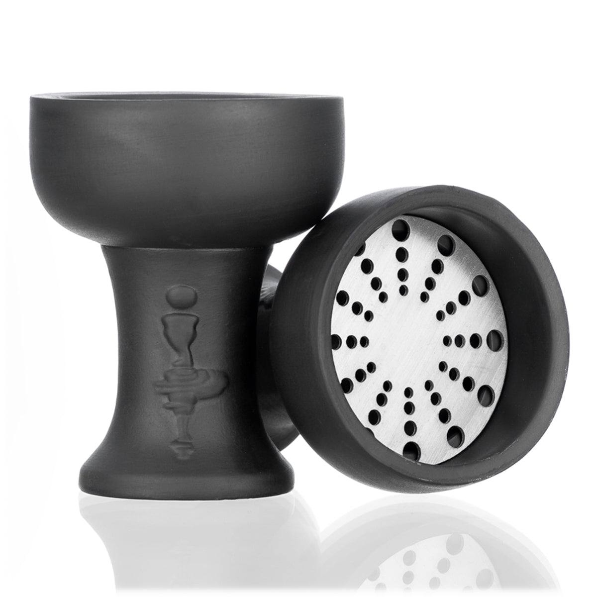 OPTIMUS BOWL ECO - BRACIERE PER NARGHILE' NERO CON GRIGLIA