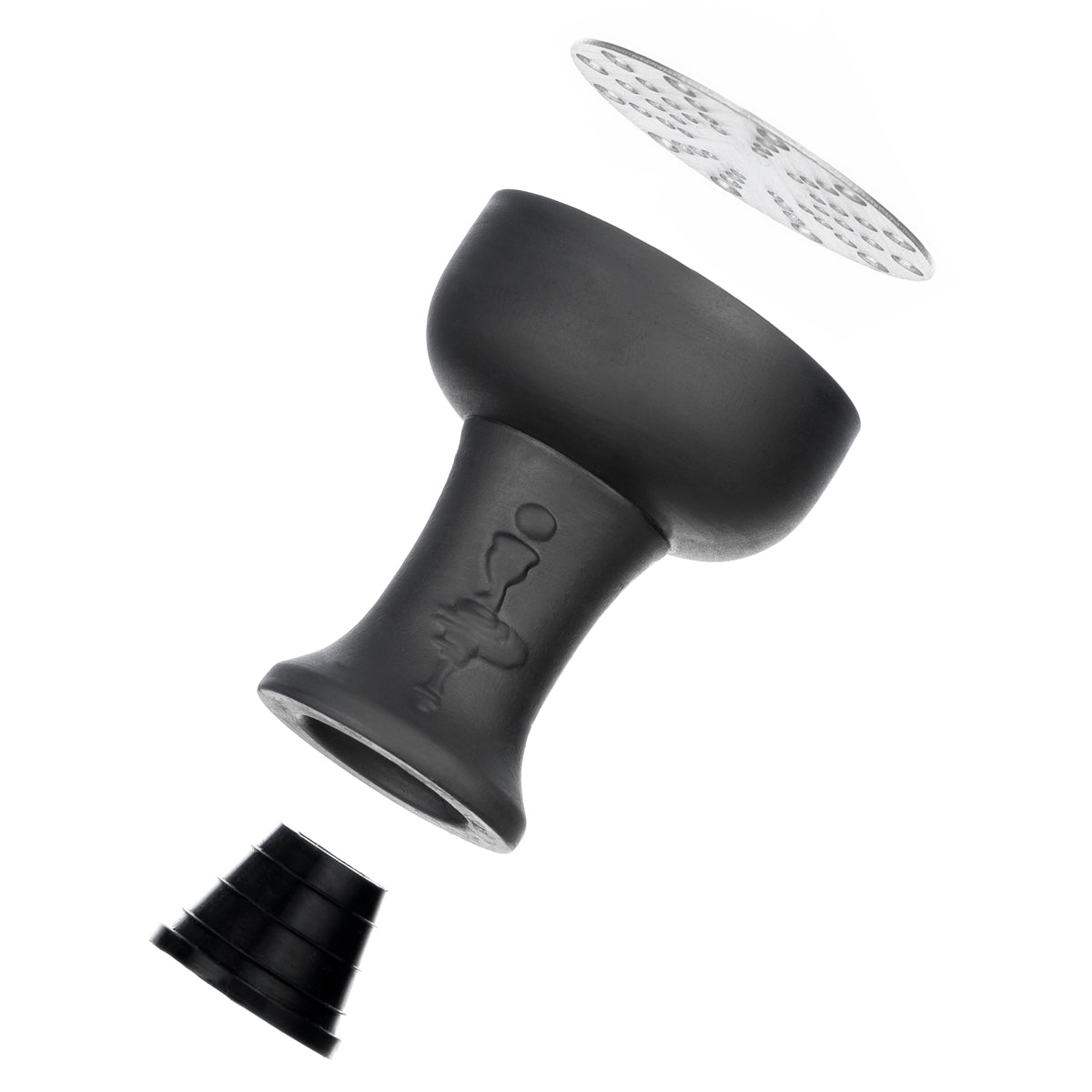 OPTIMUS BOWL ECO - BRACIERE PER NARGHILE' NERO CON GRIGLIA