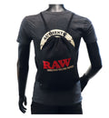 RAW DRAWSTRING BAG BLACK