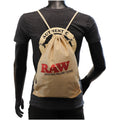 RAW DRAWSTRING BAG TAN