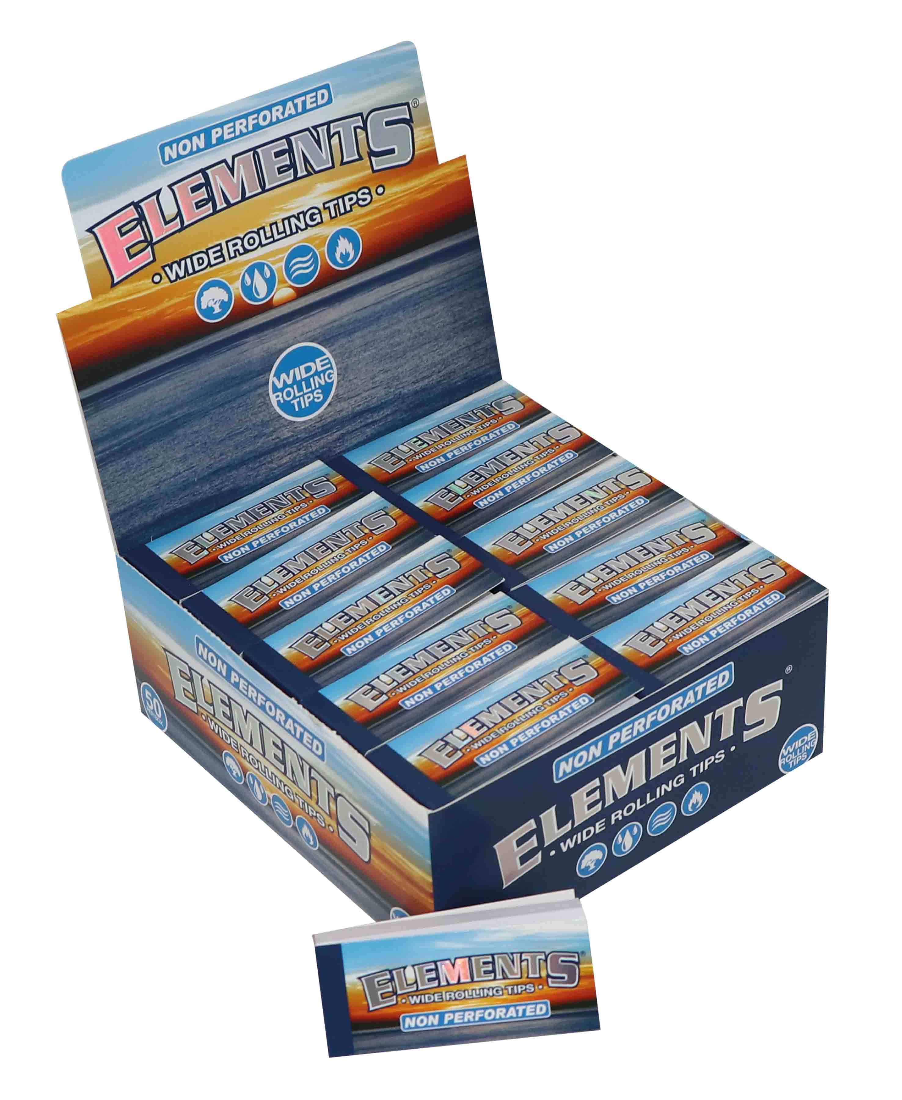 ELEMENTS TIPS WIDE NON PERFORATI - 50 PZ