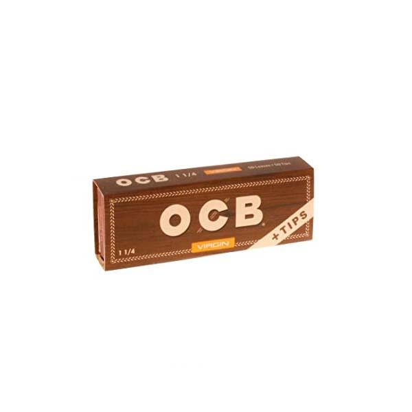 OCB CARTINE 1.1/4 VIRGIN BROWN + FILTRI 100X24 - CONF