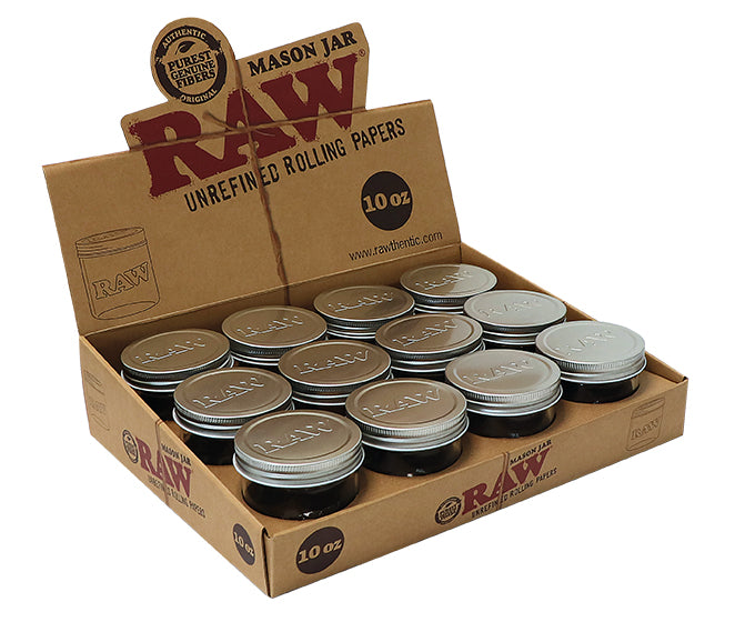RAW MASON JAR 10oz - 12 PZ