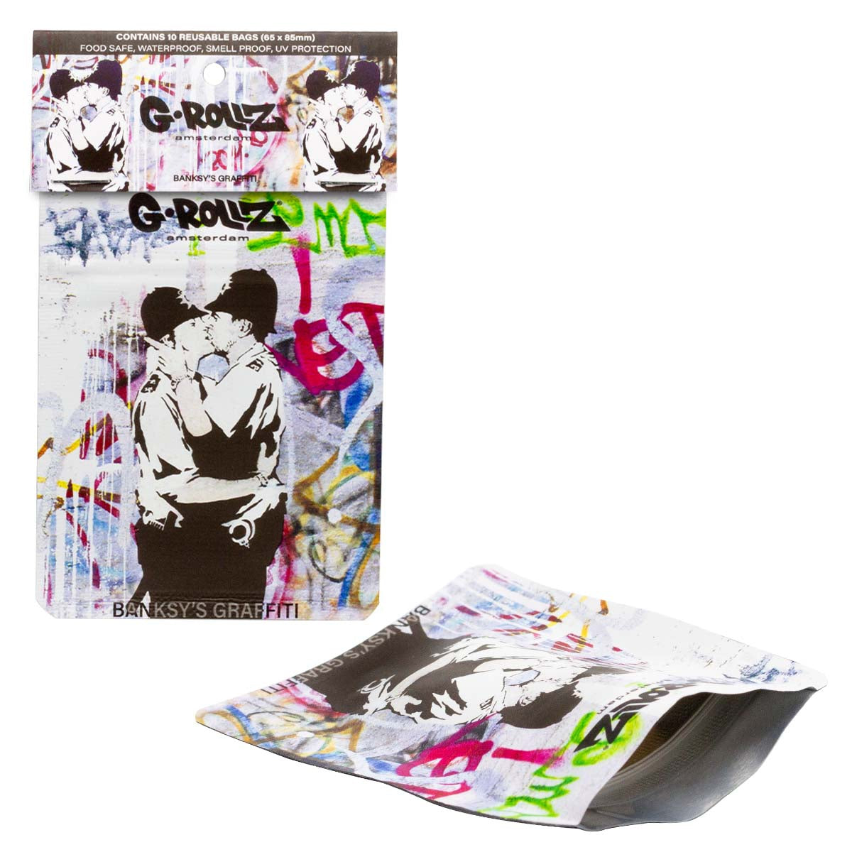 G-ROLLZ BANSKY'S COP ON COP 65X85mm BUSTINE SALVAFRESCHEZZA - 10 PZ