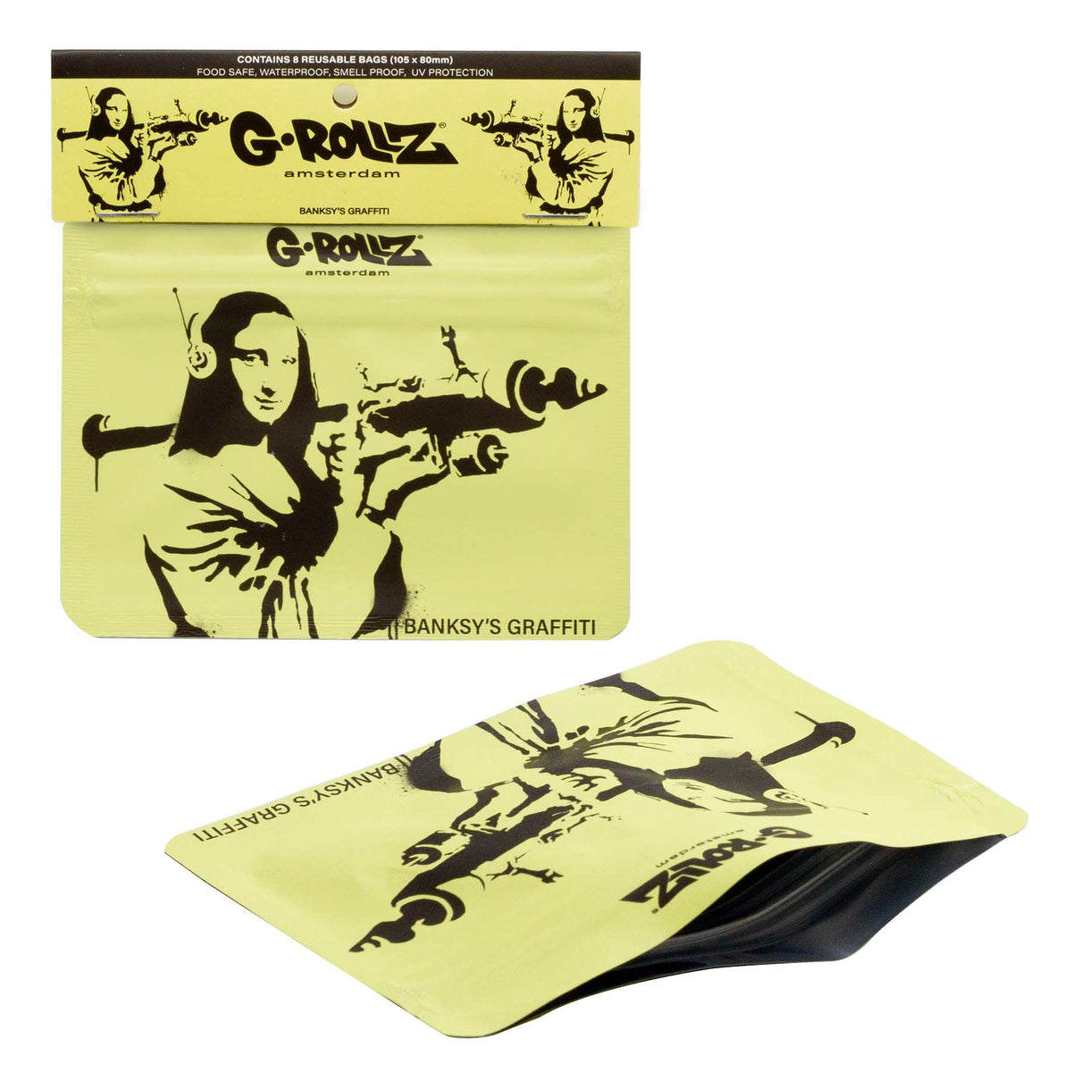 G-ROLLZ BANSKY'S MONA LAUNCHER 105X80mm BUSTINE SALVAFRESCHEZZA - 8 PZ