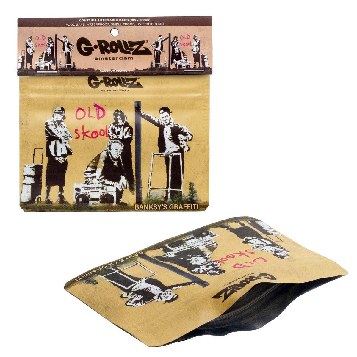 G-ROLLZ BANSKY'S OLD SKOOL 105X80mm BUSTINE SALVAFRESCHEZZA - 8 PZ