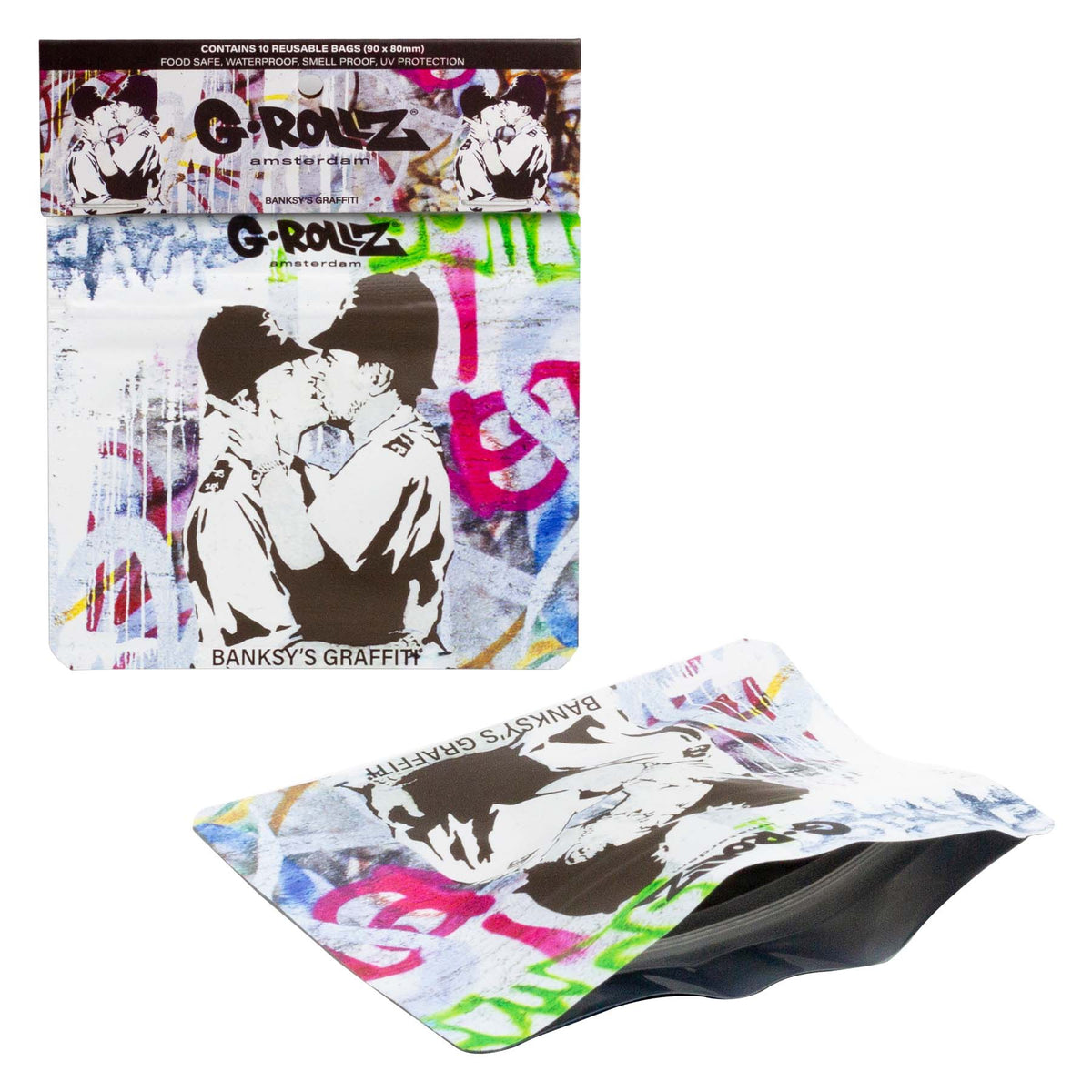 G-ROLLZ BANSKY'S COP ON COP 90X80mm BUSTINE SALVAFRESCHEZZA - 10 PZ