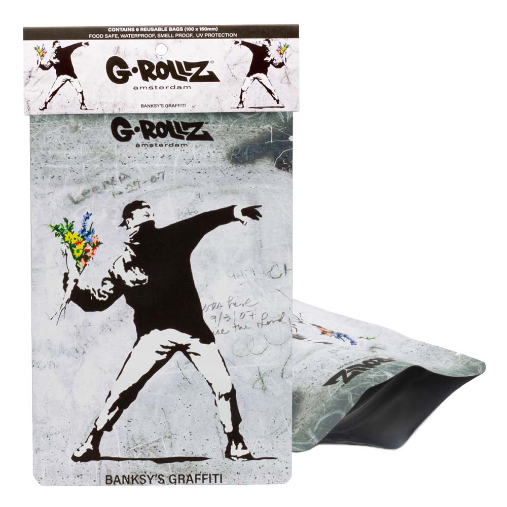 G-ROLLZ BANSKY'S FLOWER THROWER 100x150MM BUSTINE SALVAFRESCHEZZA - 6 PZ