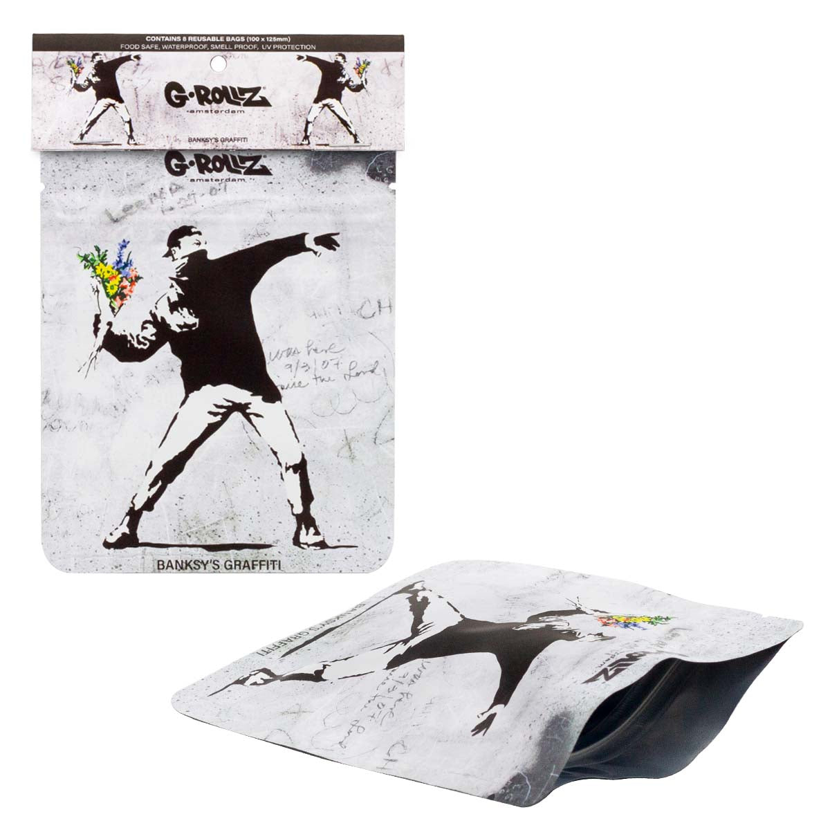 G-ROLLZ BANSKY'S FLOWER THROWER 100X125mm BUSTINE SALVAFRESCHEZZA - 8 PZ